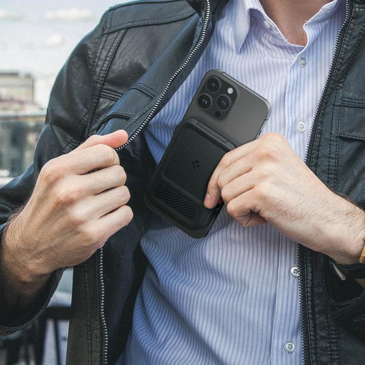 Immagine prodotto Spigen Portafoglio iPhone Lock Fit con MagSafe - nero
