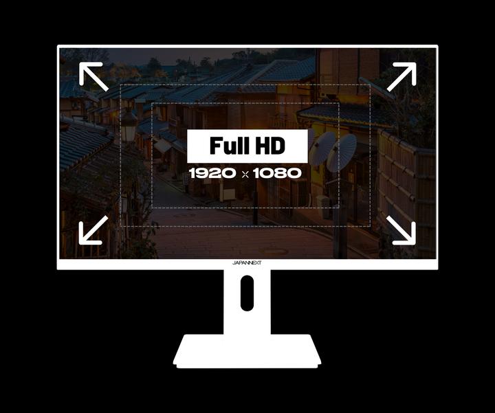 Actual product image Japannext 60,5cm JN-I238FHD120F-HSP-W 16:9 HDMI weiss FHD (1920 x 1080 pixels, 23.80")