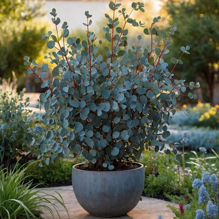 Produktbild Plant in a Box Eucalyptus cinerea 'Silver Dollar' - Silber-Dollar Eukalyptus (110 cm)