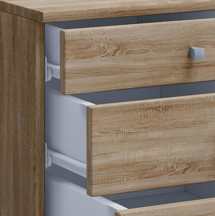 Actual product image VCM Wooden office cabinet mobile pedestal Lona with drawer (42 x 80 cm)