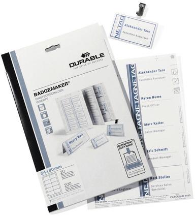Actual product image Durable BADGEMAKER - Replacement labels