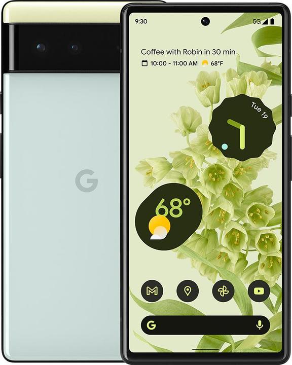 Image du produit Google Pixel 6 (128 Go, Sorta Seafoam, 6.40", SIM + eSIM, 50 Mpx, 5G)