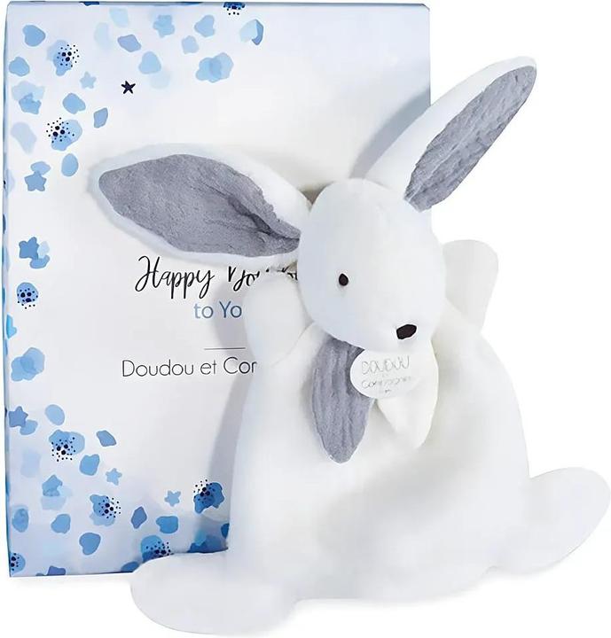 Productafbeelding Doudou et Compagnie Happy Glossy, knuffeldoekje voor konijntjes 17cm