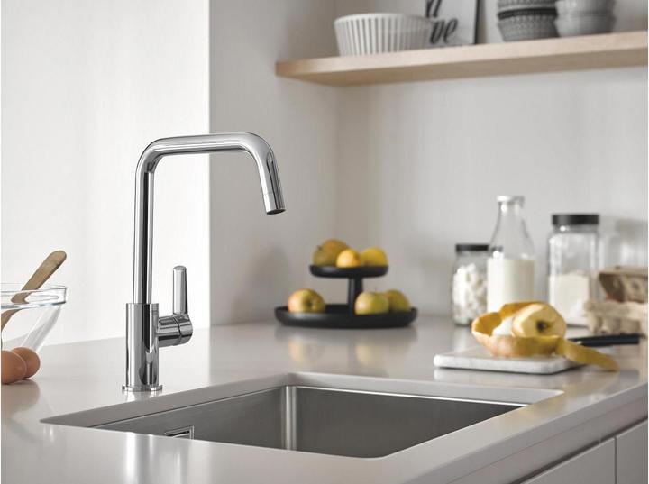 Produktbild Grohe Start QuickFix Küchenarmatur, hoher Auslauf, U-Form, schwenkbar, chrom