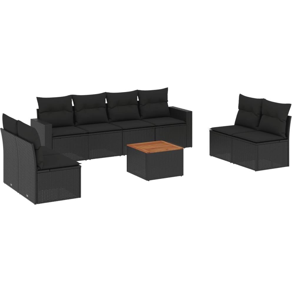 VidaXL, Gartenlounge, 10-tlg. Garten-Lounge-Set mit Kissen