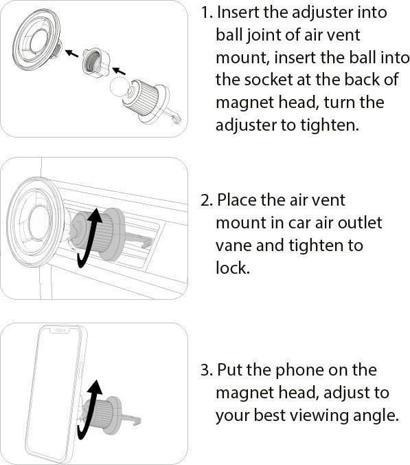 Actual product image Mobile Origin Magnetic car holder