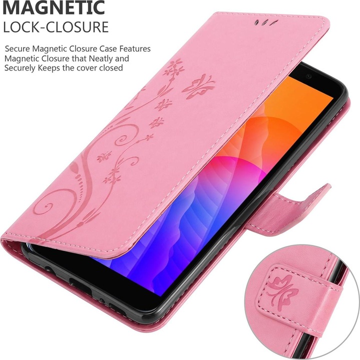Produktbild Cadorabo Flower Book Cover (Huawei Y5p)