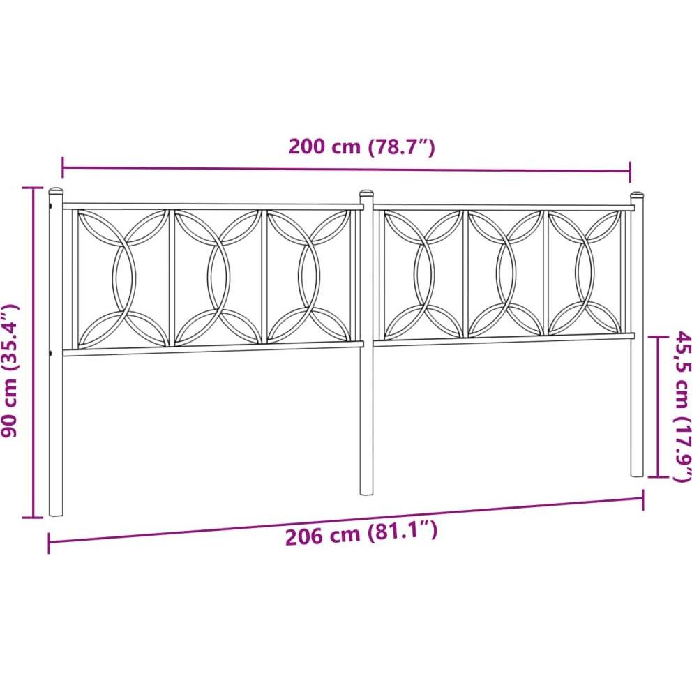 Thumbnail - VidaXL, Bett Zubehör, La§In (206 x 3 x 90 cm)