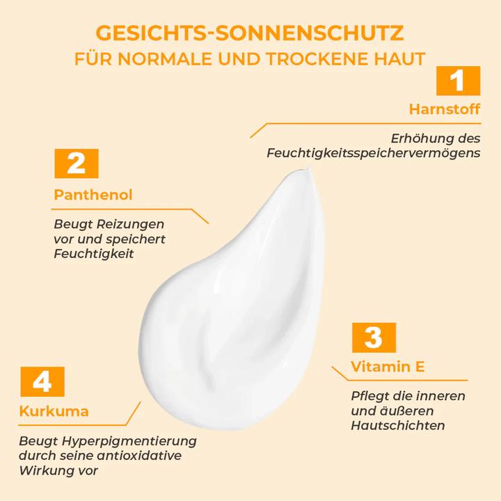Actual product image Sinoz Sonnenschutzcreme SPF50+ gegen dunkle Flecken 50ml (Suntan cream, SPF 50+)