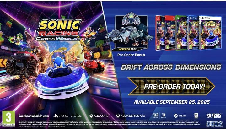 Immagine prodotto Sega Sonic Racing: Crossworlds (PS4, EN, FR)