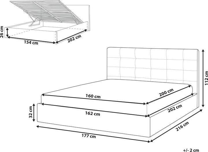 Actual product image Beliani Lorient (160 x 200 cm)