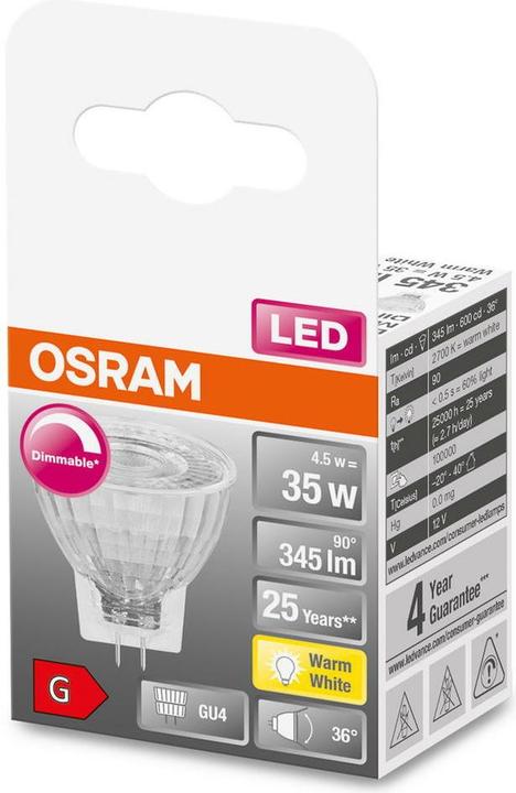 Image du produit Osram Superstar Mr11 (GU4, 4.50 W, 345 lm, 1 x, G)