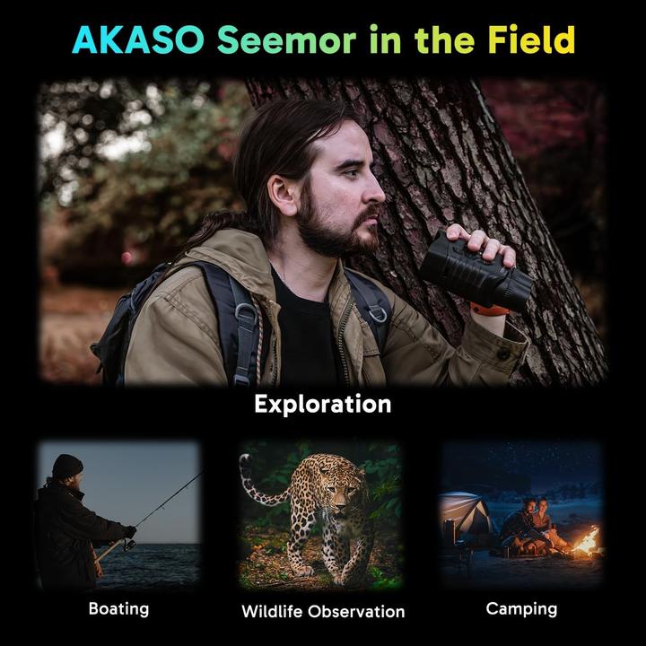 Actual product image Akaso Seemor 200 Digital Binoculars With Ia