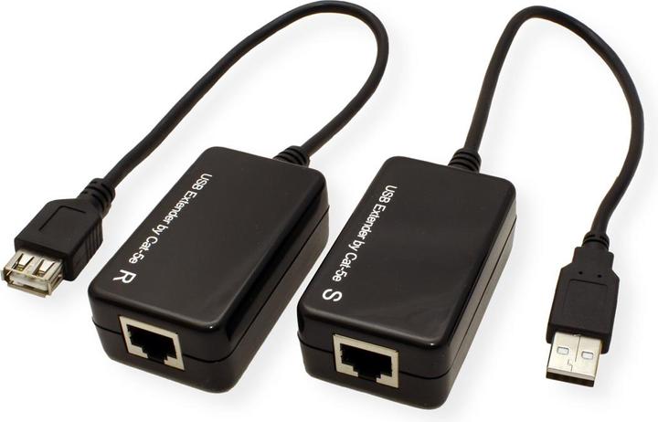 Actual product image Value USB 1.1 extension via RJ45, max. 45m (UTP, CAT5, 0.23 m)