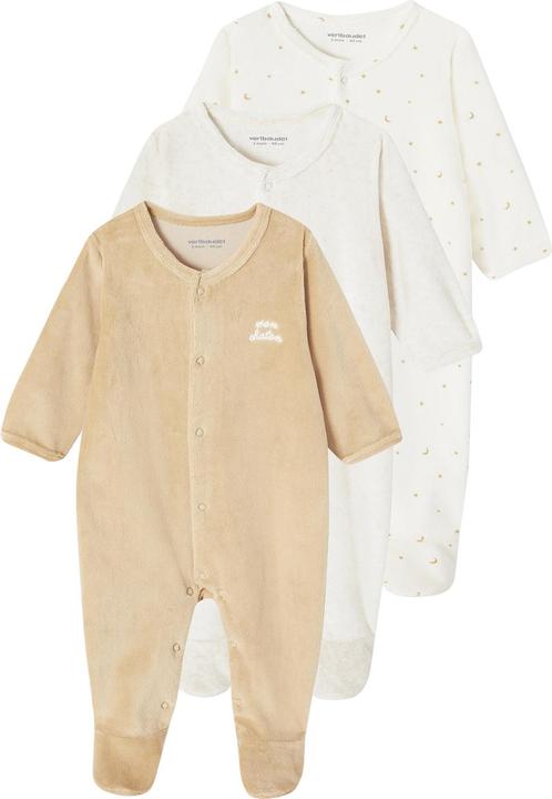 Image du produit Vertbaudet Lot de 3 dors-bien bébé en velours BASIC (86)
