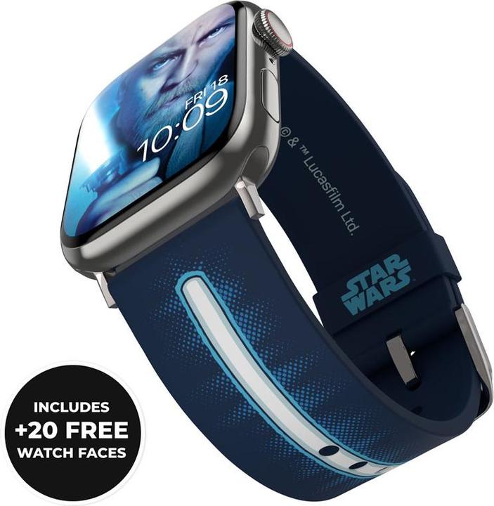 Immagine prodotto Moby Fox Bracciale Smartwatch Star Wars Darth Vader Lightsaber 22 mm (22 mm, Acciaio inossidabile, Silicone)