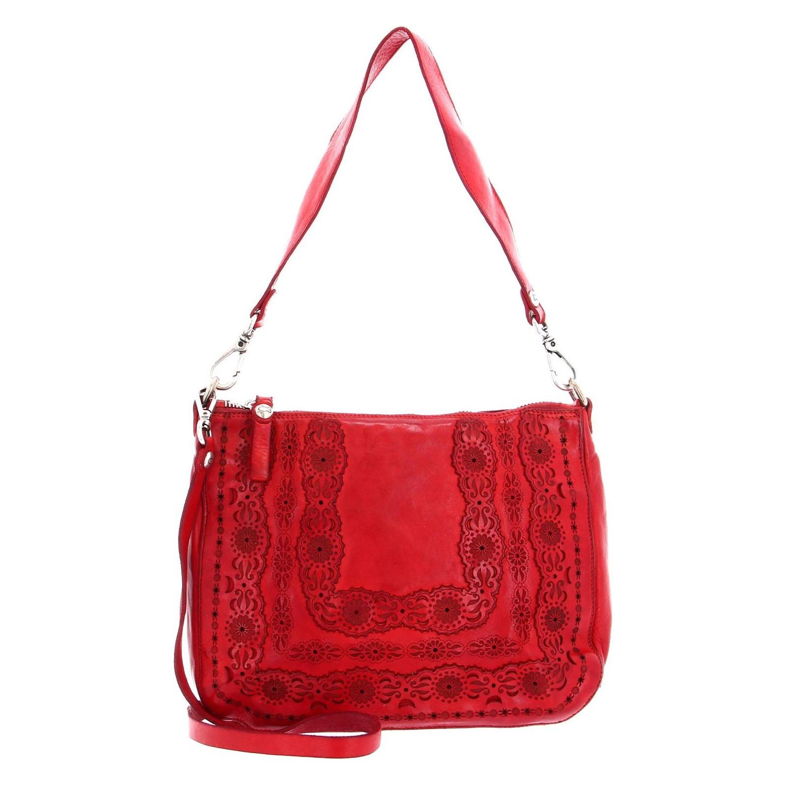 Campomaggi, Damen, Handtasche, Pochette, Rot