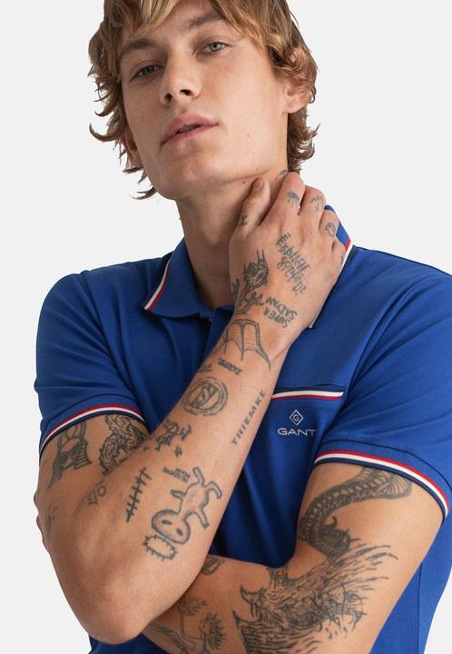 Immagine prodotto GANT Camicia Polo Piqué Rugger con righe a contrasto (M)