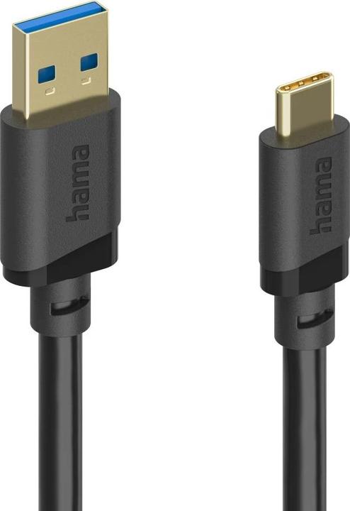 Produktbild Hama USB-Kabel, USB-A-Stecker - USB-C-Stecker, USB 3.2 Gen1, 5 Gbit/s, 0,75 m (0.75 m, USB 3.2 Gen 1)