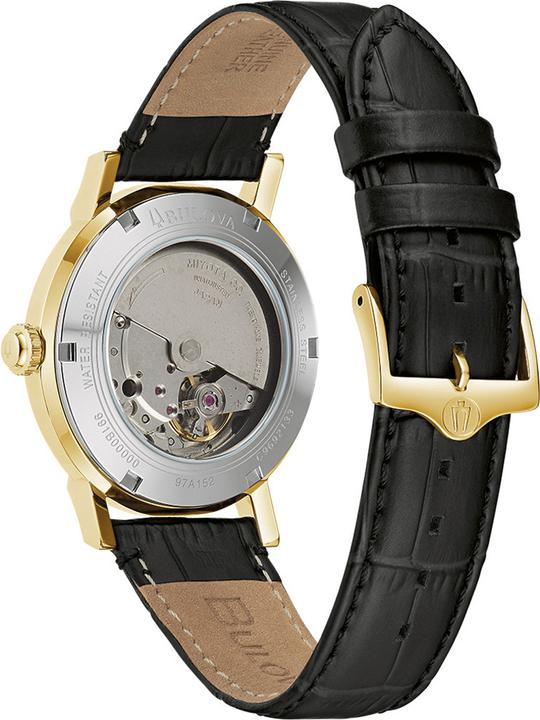 Produktbild Bulova 97A152 Clipper Automatik Herrenuhr 39mm 3ATM (Analoguhr, 39 mm)