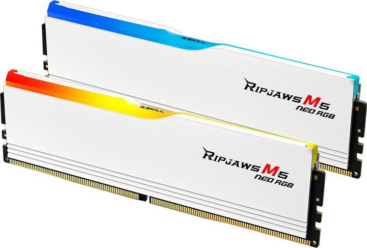 Produktbild G.Skill DIMM 64 GB DDR5-6000 (2x 32 GB) Dual-Kit (F5-6000J2836G32GX2-RM5NRW, Ripjaws M5 Neo, INTEL XMP, AMD (2 x 32GB, 6000 MHz, DDR5-RAM, DIMM)