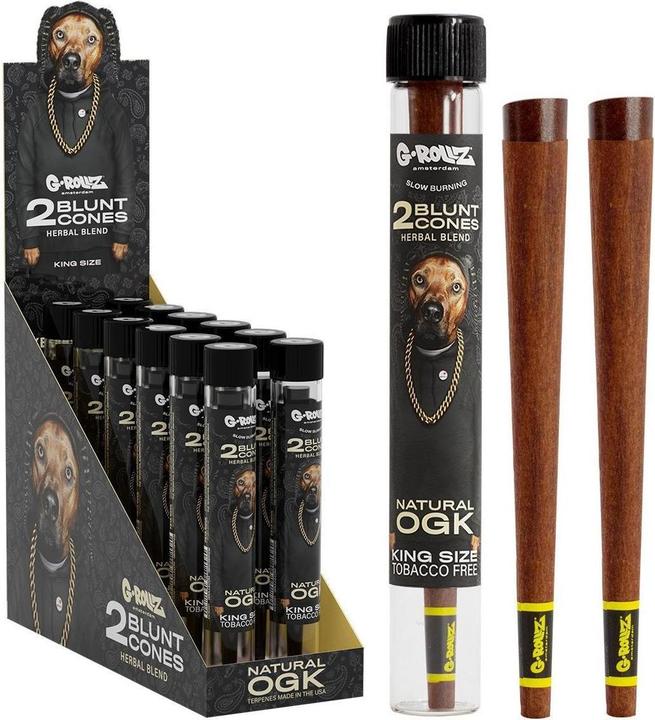 G-Rollz Prerolled Turpentine Infusion Herbal Blunt, Natural OGK