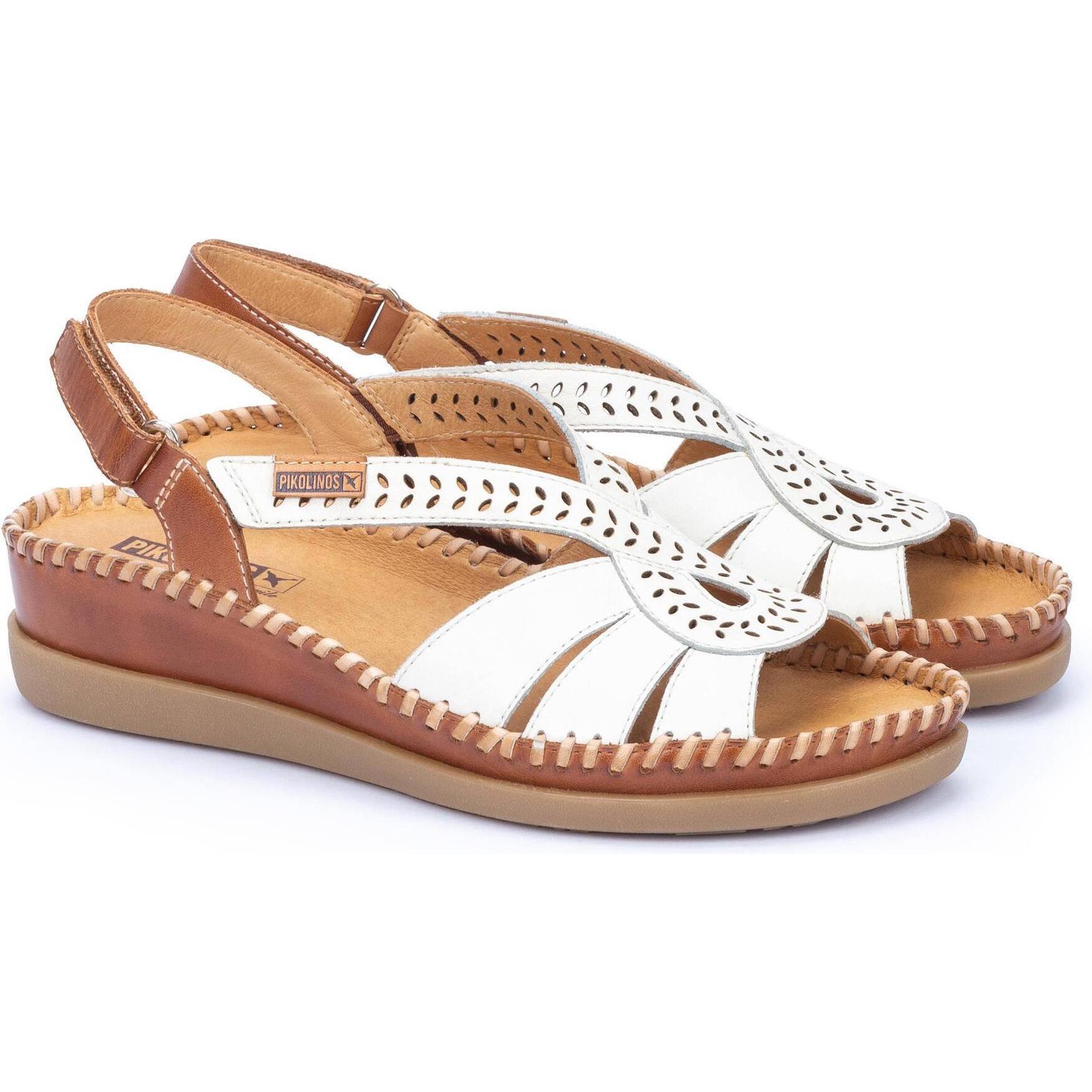 Pikolinos, Damen, Sandalen, Cadaques, Weiss, (41)