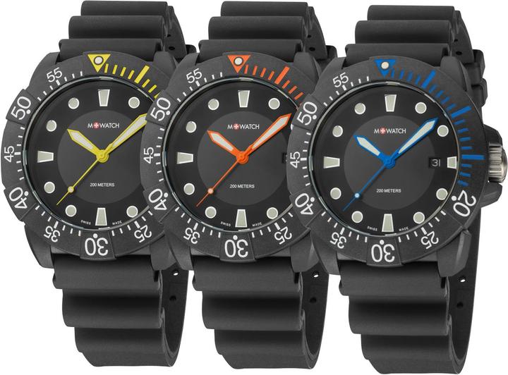 Produktbild M Watch Mondaine Aqua 44 (Analoguhr, Swiss Made, Taucheruhr, 44 mm)