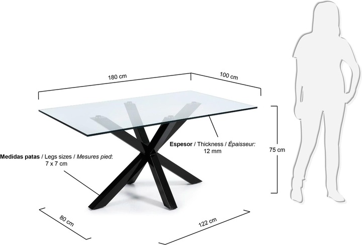 Actual product image Kave Home Arya (100 x 180 x 75 cm)