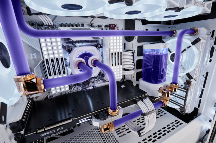 Produktbild Corsair CX-9059004-WW Computer Kühlkomponente Kühlmittelrohr 3 Stück(e) Transparent (1 m, Kunststoff)