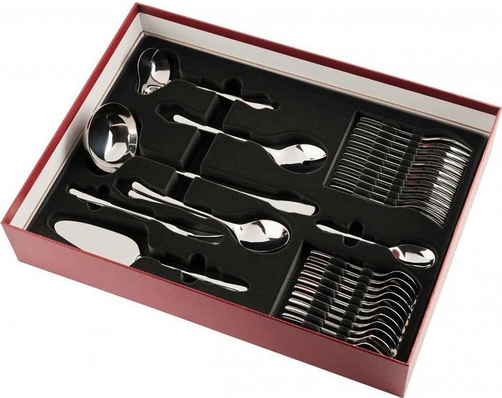 Actual product image Gerlach G01-0049P-ZEST-68PU-S1S1-01 Muza cutlery set 68 pieces in wooden box, 18/8 Stainless Steel (68 pcs., Cutlery set)