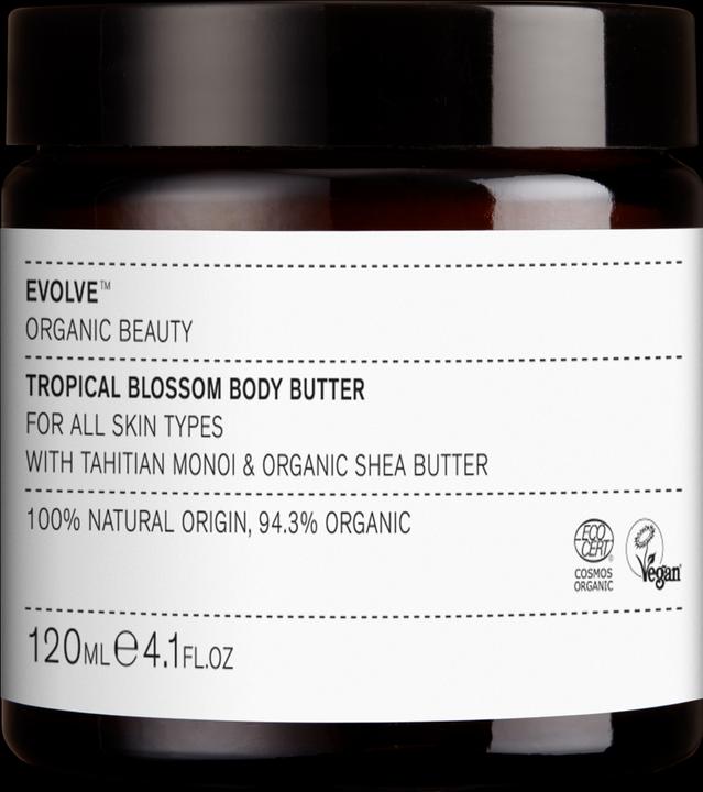 Immagine prodotto Evolve Organic Beauty Burro corpo idratante ai fiori tropicali 120 ml (Lozione corpo, 120 ml)