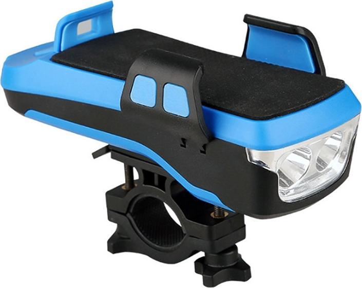 Produktbild Cover-Discount Fahrrad Velo Telefon Halter Powerbank 4000 mAh blau 1