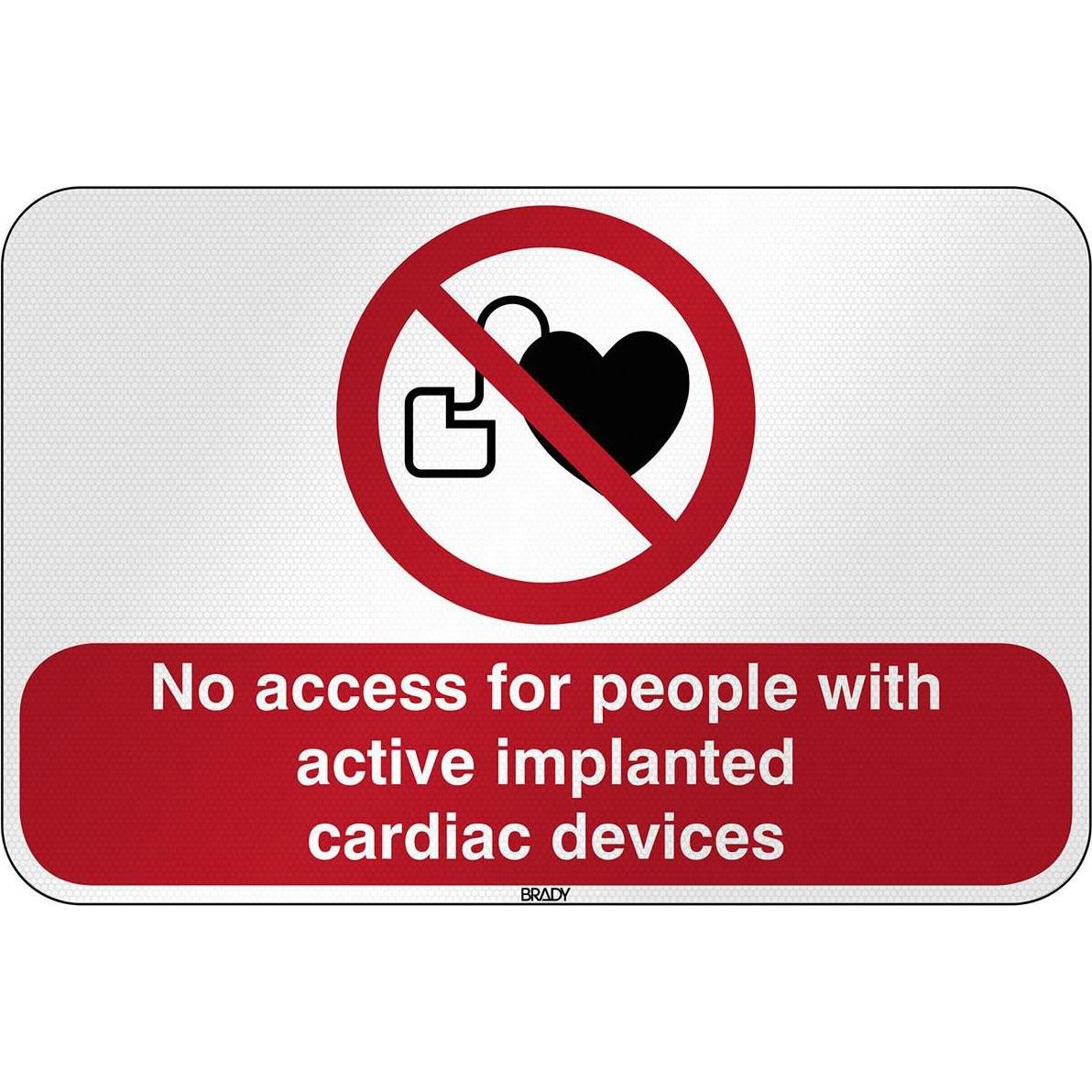 Brady, Sicherheitskennzeichnung, ISO Safety Sign - No access