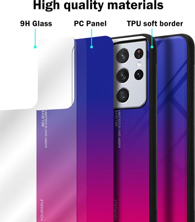 Immagine prodotto Cadorabo Manicotto per vetro in TPU a 2 colori (Samsung Galaxy S22 Ultra)