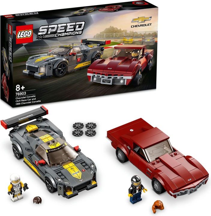 Produktbild LEGO Chevrolet Corvette C8.R & 1969 (76903, LEGO Speed Champions)