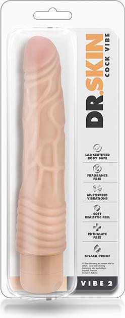 Actual product image Blush Dr. Skin â Cock Vibe no2 vibrator â Beige