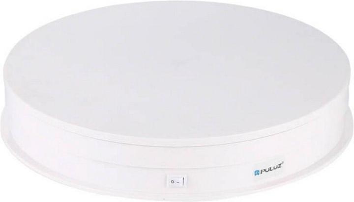 Puluz 30cm USB Electric Rotating Turntable Display White