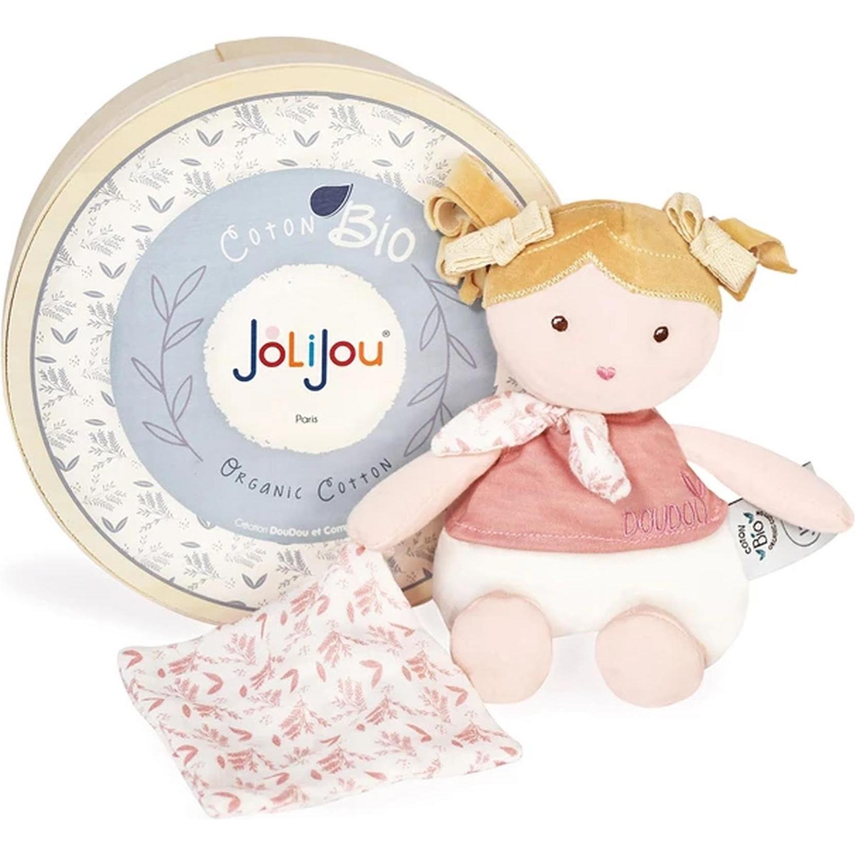 Doudou et Compagnie Stoffpuppe Camélia mit Schmusetuch 22cm (JJ6023)
