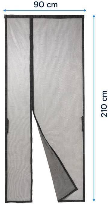 Produktbild Renkforce RF-IS-700 RF-6683266 Tür-Fliegengitter (L x B) 210 cm x 90 cm Schwar (210 x 90 cm)