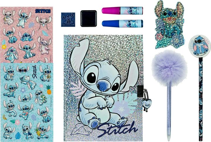 Produktbild Undercover Stich-Glitzer-Tagebuch-Set (14.5 x 20 cm, Liniert)