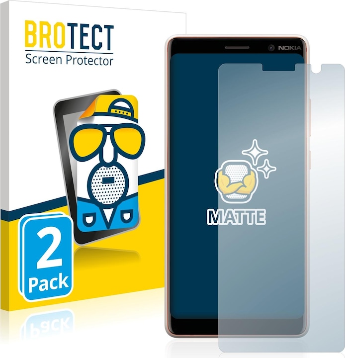 Produktbild BROTECT Entspiegelungs-Schutzfolie Displayschutz Matt (2 Stück, Nokia 7 Plus)