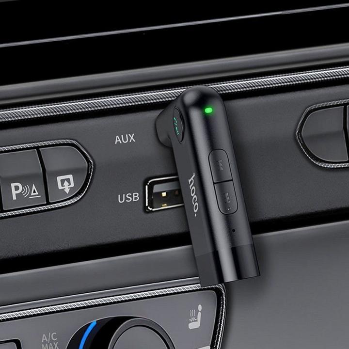 Produktbild Hoco - Audio Adapter Bluetooth Dawn (E53) - Aux Jack 3.5mm - Black (Empfänger)