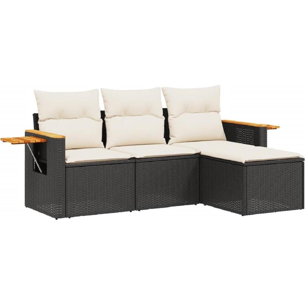 VidaXL, Gartenlounge, 10-tlg. Garten-Lounge-Set mit Kissen