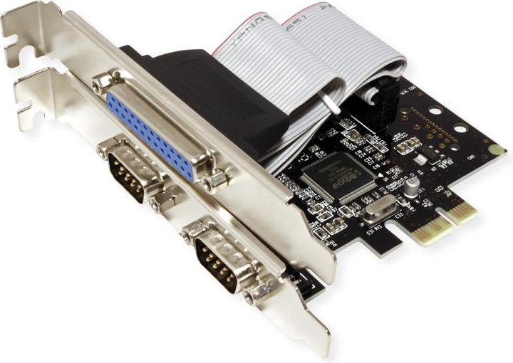 Immagine prodotto Value Scheda PCI Express, 2x seriale RS232, D-Sub 9, 1x parallela EPP/ECP