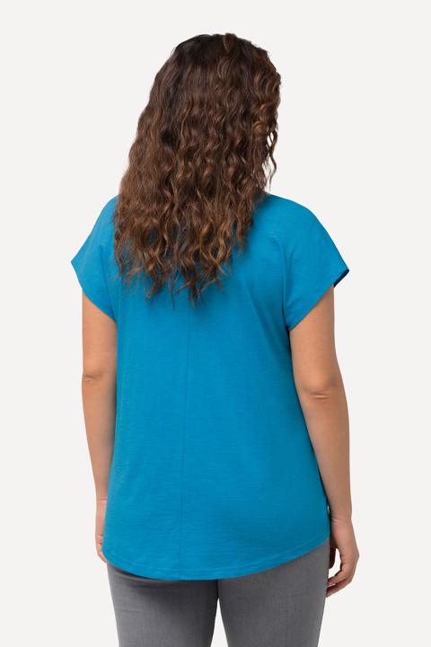 Immagine prodotto Ulla Popken T-shirt dal taglio oversize con design metallico con animale, scollo a girocollo e mezze maniche (50, 52)