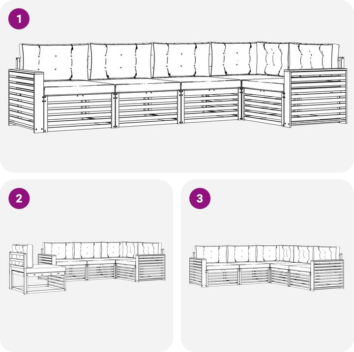 Produktbild vidaXL Outdoor-Sofa