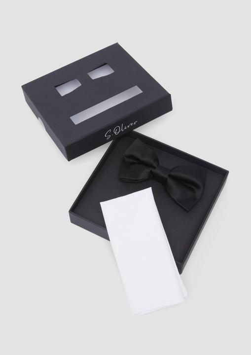 Produktbild s.Oliver Krawatte Elegantes Set aus Fliege und Einstecktuch