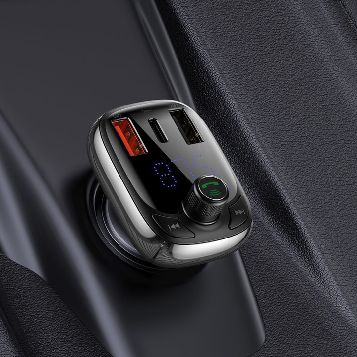 Actual product image Baseus Car Bluetooth MP3 Player T Shaped S-13