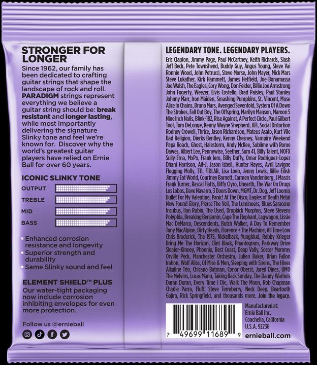 Produktbild Ernie Ball Saitensatz, Slinky Paradigm, Ultra.010-.048
